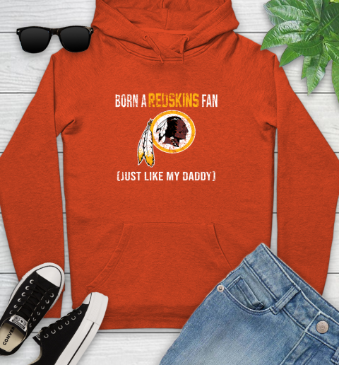 NFL Washington Redskins Football Loyal Fan Just Like My Daddy Shirt Youth Hoodie 4