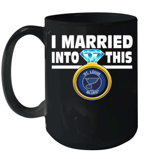 St.Louis Blues NHL Hockey I Married Into This My Team Sports Ceramic Mug 15oz