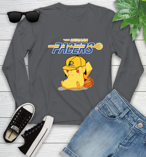 NBA Pikachu Basketball Sports Indiana Pacers Youth Long Sleeve 8