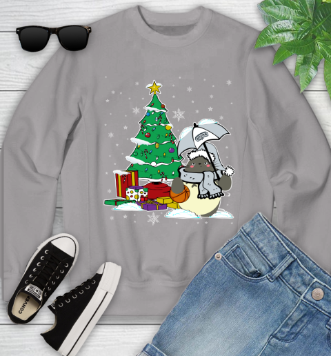 San Antonio Spurs NBA Basketball Cute Tonari No Totoro Christmas Sports Youth Sweatshirt 3
