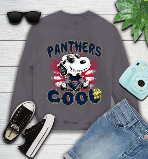 NHL Hockey Florida Panthers Cool Snoopy Shirt Youth Sweatshirt 4