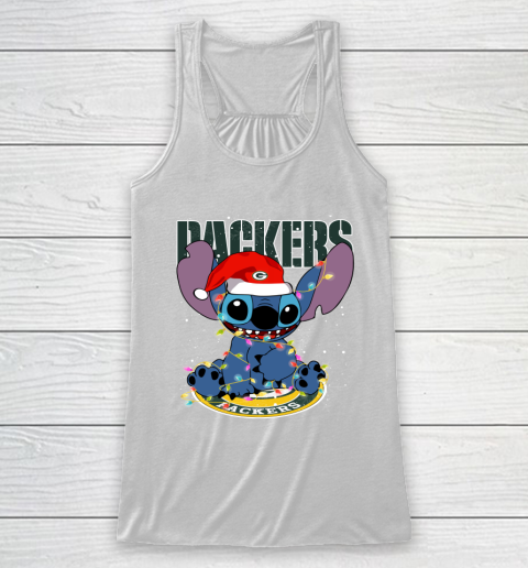Green Bay Packers NFL Football noel stitch Christmas Racerback Tank