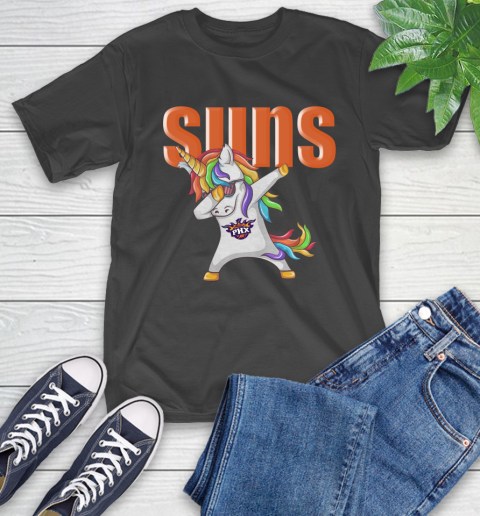 Phoenix Suns NBA Basketball Funny Unicorn Dabbing Sports T-Shirt 2