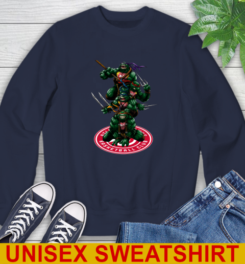 NBA Basketball Atlanta Hawks Teenage Mutant Ninja Turtles Shirt Sweatshirt 3