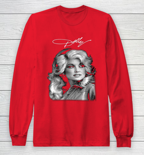 Dolly Parton Classic Vintage Signature Long Sleeve T-Shirt 7