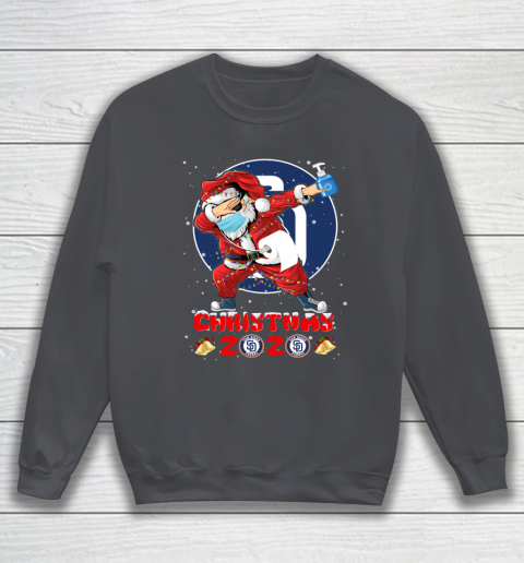 San Diego Padres Funny Santa Claus Dabbing Christmas 2020 MLB Sweatshirt 4