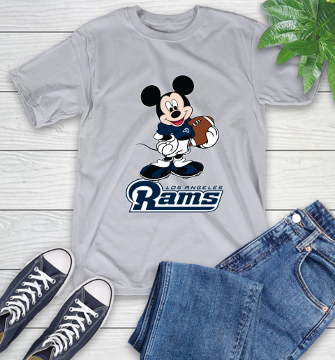 NFL Football Los Angeles Rams Cheerful Mickey Mouse Shirt T-Shirt 6