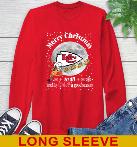 Kansas City Chiefs Merry Christmas To All And To Chiefs A Good Season NFL Football Sports Long Sleeve T-Shirt 12