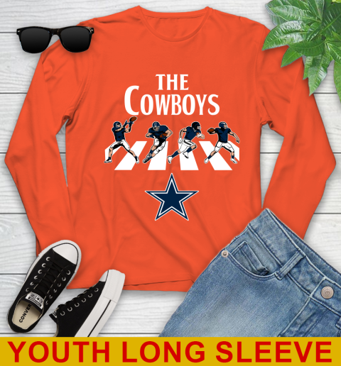 NFL Football Dallas Cowboys The Beatles Rock Band Shirt Youth Long Sleeve 3