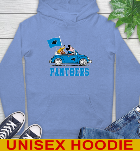 NFL Football Carolina Panthers Pluto Mickey Driving Disney Shirt Hoodie 11