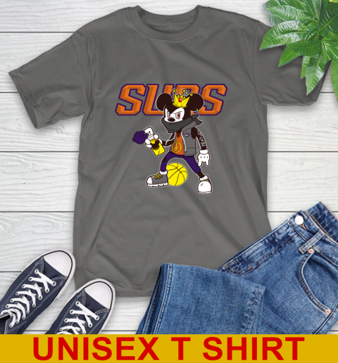 Phoenix Suns NBA Basketball Mickey Peace Sign Sports T-Shirt 8