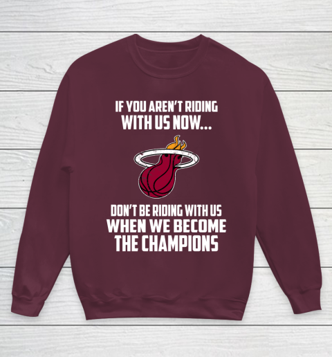 NBA Miami Heat Basketball We Become The Champions Youth Sweatshirt 4