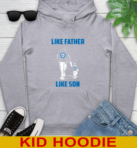 Philadelphia 76ers NBA Basketball Like Father Like Son Sports Youth Hoodie 6