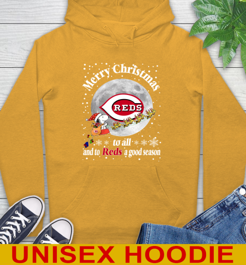 Cincinnati Reds Merry Christmas To All And To Reds A Good Season MLB Baseball Sports Hoodie 2
