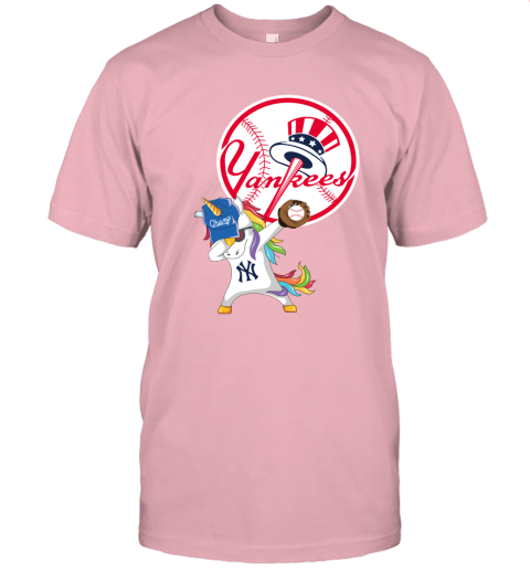 Hip Hop Dabbing Unicorn Flippin Love New York Yankees Unisex Jersey Tee