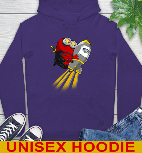 NBA Basketball San Antonio Spurs Deadpool Minion Marvel Shirt Hoodie 5