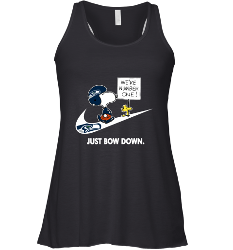 Seattle Seahawks Are Number One – Just Bow Down Snoopy Racerback Tank