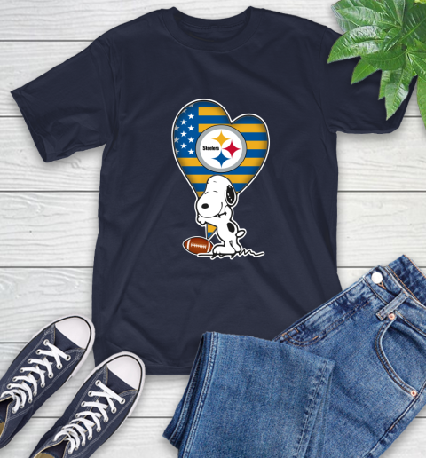 Pittsburgh Steelers NFL Football The Peanuts Movie Adorable Snoopy T-Shirt 4