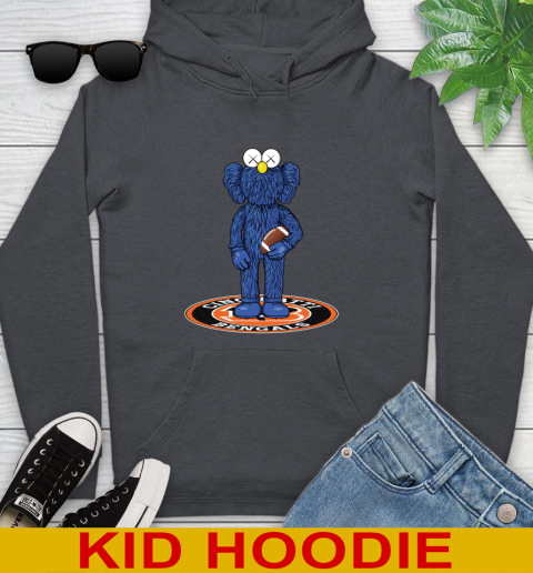 NFL Football Cincinnati Bengals Kaws Bff Blue Figure Shirt Youth Hoodie 9