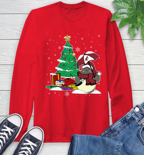 Arizona Coyotes NHL Hockey Cute Tonari No Totoro Christmas Sports Long Sleeve T-Shirt 11