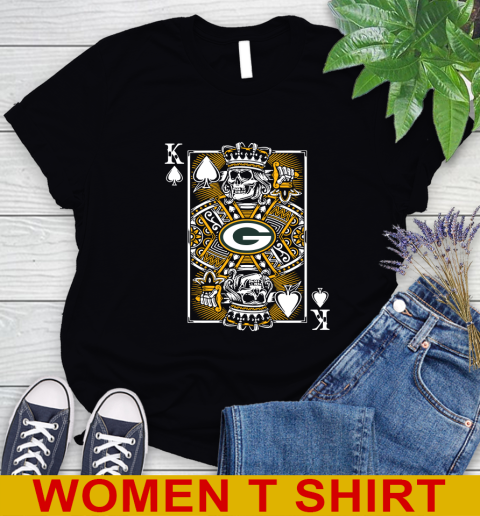 Green Bay Packers NFL Football The King Of Spades Death Cards Shirt Women's T-Shirt