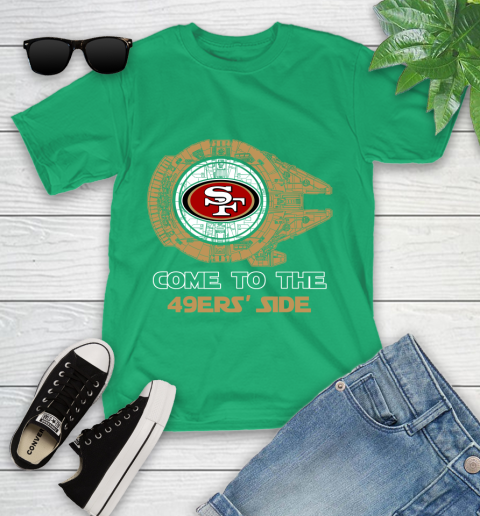 NFL Come To The San Francisco 49ers Star Wars Football Sports Youth T-Shirt 8