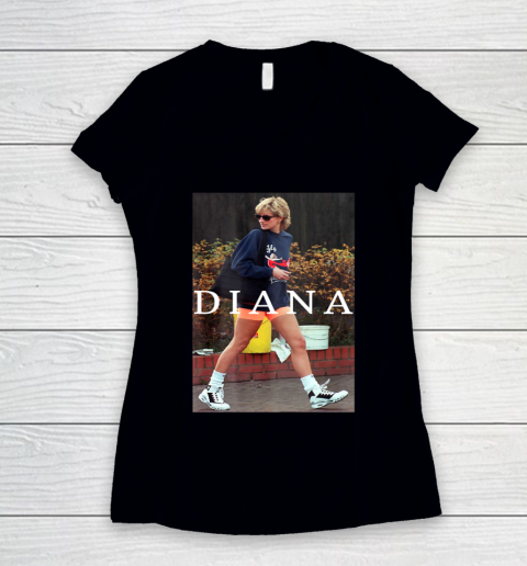 Princess Diana Fly Virgin Atlantic Women's V-Neck T-Shirt