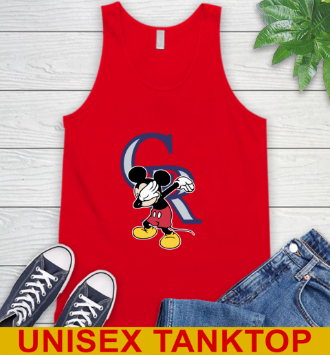 Colorado Rockies MLB Baseball Dabbing Mickey Disney Sports Tank Top 6
