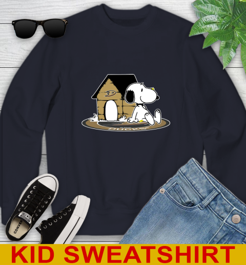 NHL Hockey Anaheim Ducks Snoopy The Peanuts Movie Shirt Youth Sweatshirt 3