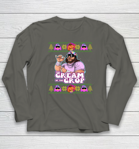Macho The Cream of The Crop,Wrestling Ugly Christmas Long Sleeve T-Shirt 4