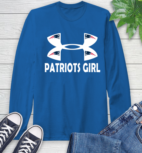 NFL New England Patriots Girl Under Armour Football Sports Long Sleeve T-Shirt 10