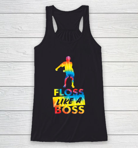 Fortnite Tshirt Tie Dye Floss Like A Boss  Flossing Dance Racerback Tank