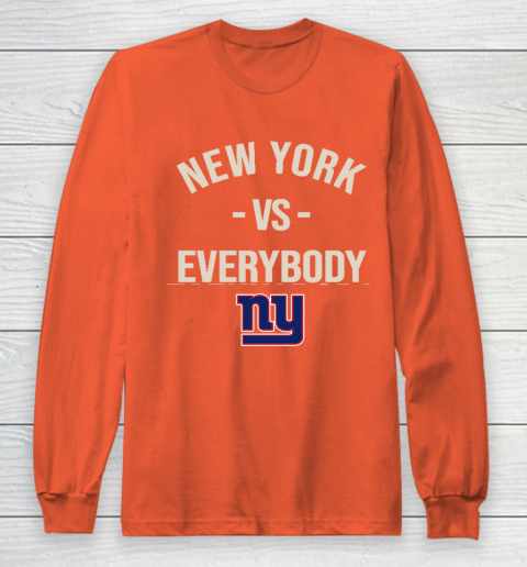 New York Giants Vs Everybody Long Sleeve T-Shirt 3