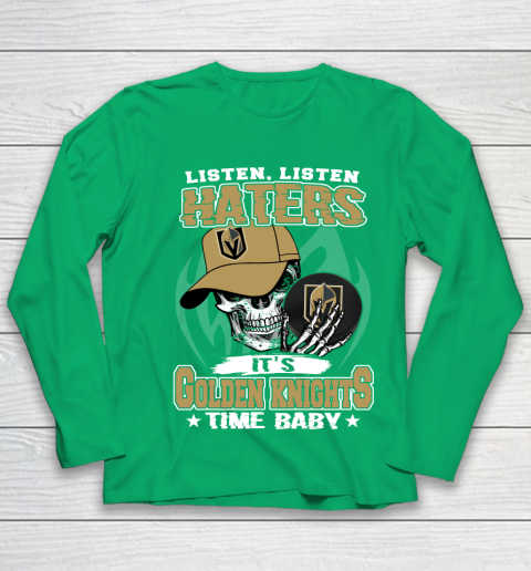 Listen Haters It is KNIGHTS Time Baby NHL Youth Long Sleeve 4