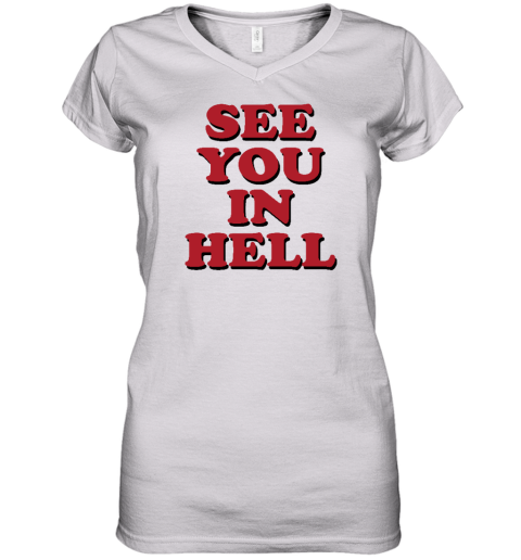 Wicked Clothes See You In Hell Women's V