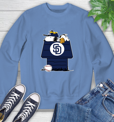 MLB San Diego Padres Snoopy Woodstock The Peanuts Movie Baseball T Shirt Sweatshirt 11