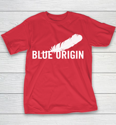 Blue Origin  All White Youth T-Shirt 7