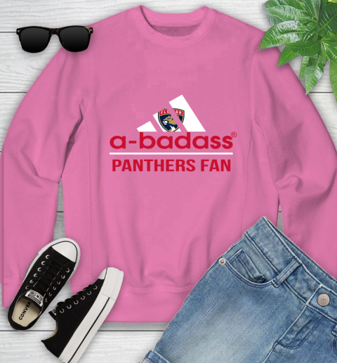 NHL A Badass Florida Panthers Fan Adidas Hockey Sports Youth Sweatshirt 6