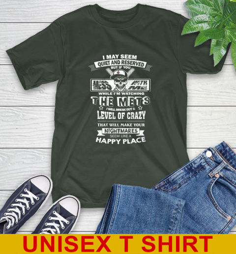 New York Mets MLB Baseball If You Mess With Me While I'm Watching My Team T-Shirt 6