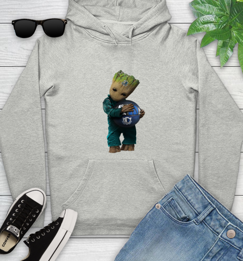 NBA Groot Guardians Of The Galaxy Basketball Sports Dallas Mavericks Youth Hoodie