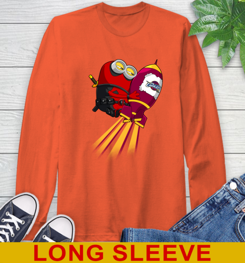 NBA Basketball Cleveland Cavaliers Deadpool Minion Marvel Shirt Long Sleeve T-Shirt 4
