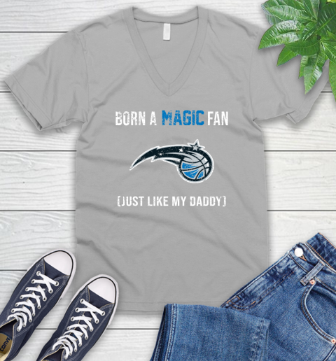 NBA Orlando Magic Loyal Fan Just Like My Daddy Basketball Shirt V-Neck T-Shirt 3