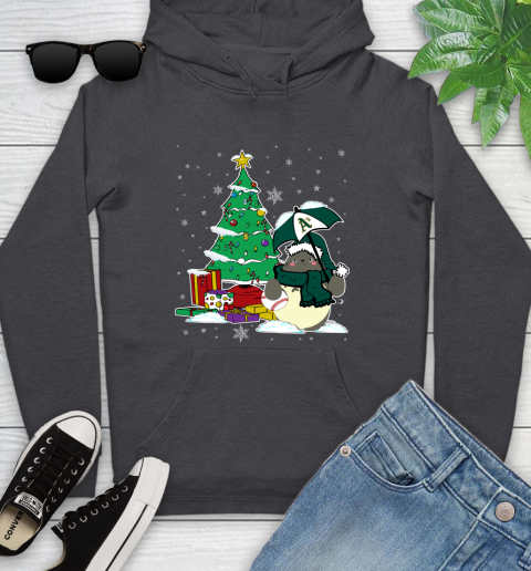 Oakland Athletics MLB Baseball Cute Tonari No Totoro Christmas Sports Youth Hoodie 8