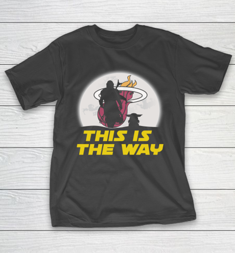 Miami Heat NBA Basketball Star Wars Yoda And Mandalorian This Is The Way T-Shirt