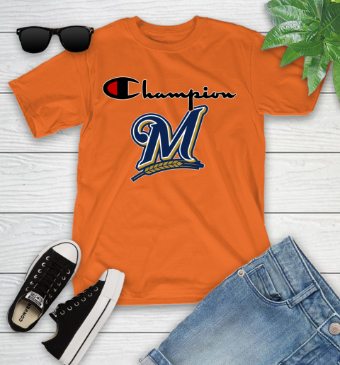 MLB Baseball Milwaukee Brewers Champion Shirt Youth T-Shirt 4