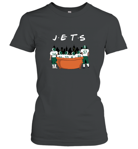 The New York Jets Together F.R.I.E.N.D.S NFL sml9 the new york jets together friends nfl ladies t shirt 20 front black