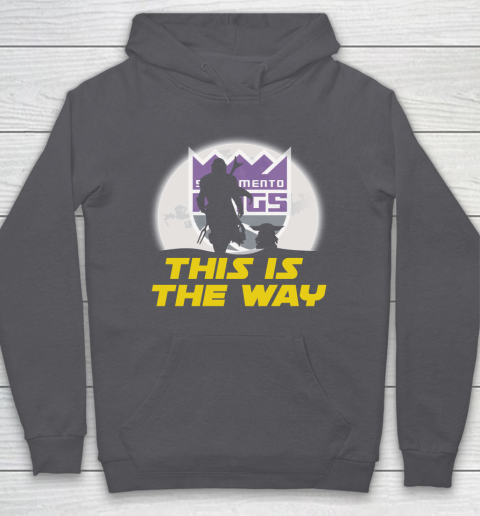 Sacramento Kings NBA Basketball Star Wars Yoda And Mandalorian This Is The Way Hoodie 4