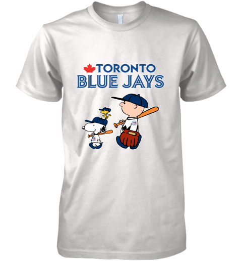 Toronto Blue Jays Let's Play Baseball Together Snoopy MLB Premium Men's T-Shirt