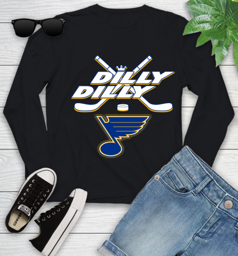 NHL St.Louis Blues Dilly Dilly Hockey Sports Youth Long Sleeve 2