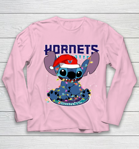 Charlotte Hornets NBA noel stitch Basketball Christmas Youth Long Sleeve 6